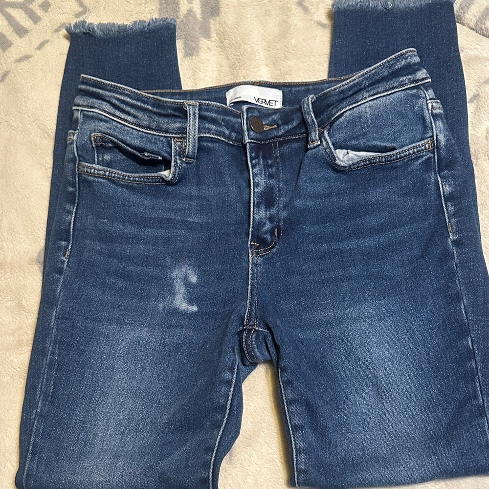 A173.   VERVET Women's High Rise Jeans - Blue